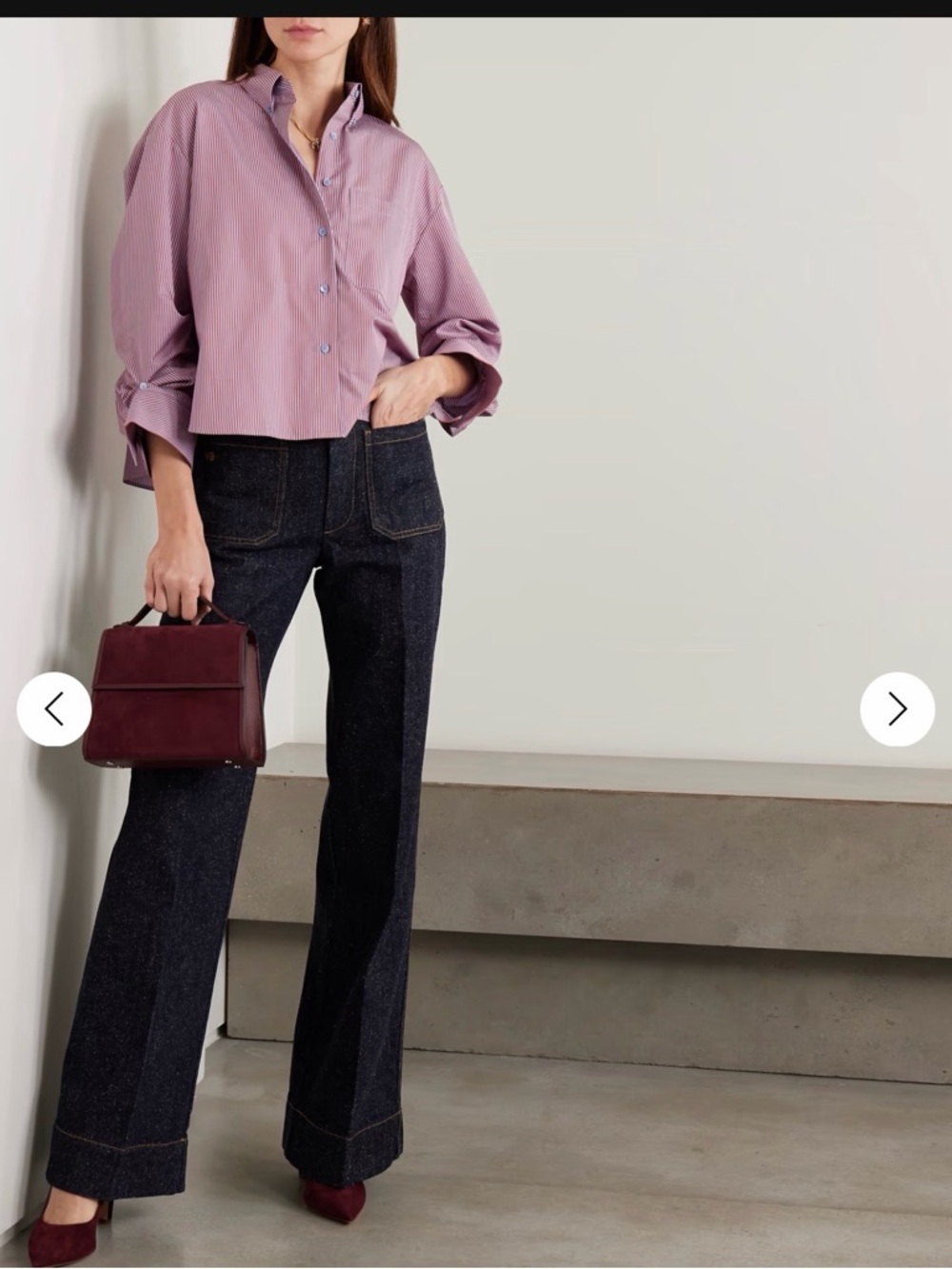 TWP J.D. Rust & Blue Striped Button-Down Shirt - Women's